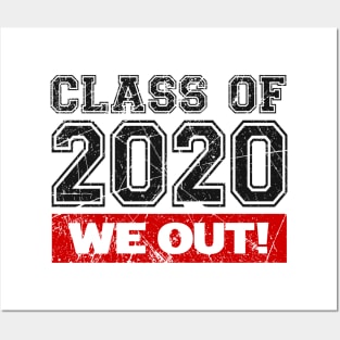 Vintage 'Class of 2020' Senior We Out Graduation Gift Posters and Art